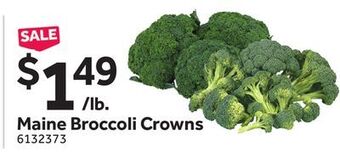 Stop&Shop Maine broccoli crowns offer