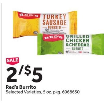 Stop&Shop Red's burrito offer
