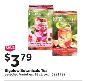 Stop&Shop Bigelow botanicals tea offer