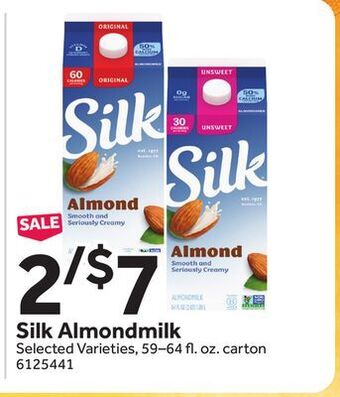 Stop&Shop Silk almondmilk offer