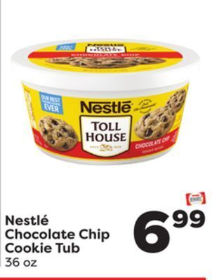 Weis Markets Nestlé chocolate chip cookie tub offer