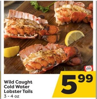 Weis Markets Wild caught cold water lobster tails offer