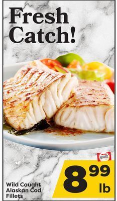 Weis Markets Wild caught alaskan cod fillets offer