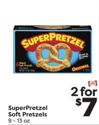 Weis Markets Superpretzel soft pretzels offer