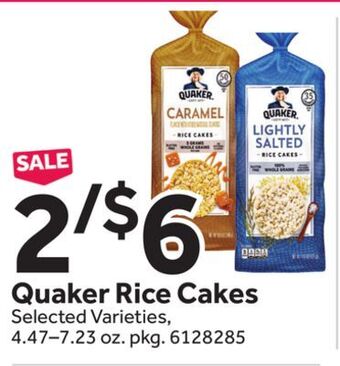 Stop&Shop Quaker rice cakes offer