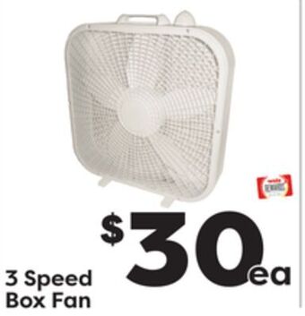 Weis Markets 3 speed box fan offer