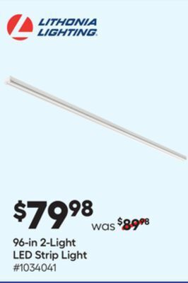 Lowe's 96 in 2-light led strip light offer
