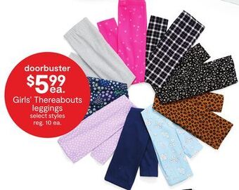 JC Penney Girls' thereabouts leggings offer