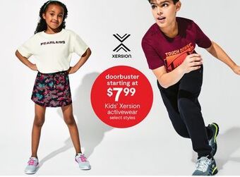 JC Penney Kids' xersion activewear offer