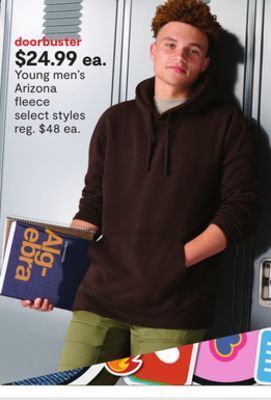 JC Penney Young men's arizona fleece offer