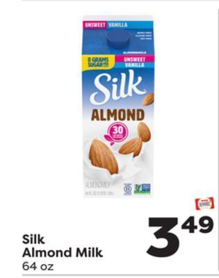 Weis Markets Silk almond milk offer