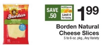 The Fresh Grocer Natural cheese slices offer