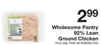 The Fresh Grocer 92% lean ground chicken offer
