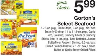 The Fresh Grocer Select seafood offer