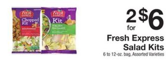 The Fresh Grocer Salad kits offer