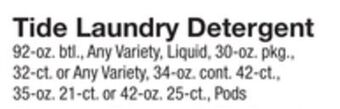 The Fresh Grocer Laundry detergent offer