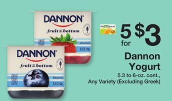 The Fresh Grocer Yogurt offer