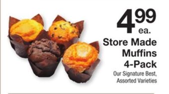 The Fresh Grocer Store made muffins 4-pack offer