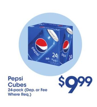 Price Rite Pepsi cubes offer