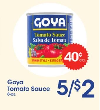 Price Rite Goya tomato sauce offer