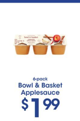 Price Rite Bowl & basket applesauce offer
