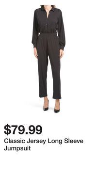 TJ Maxx Classic jersey long sleeve jumpsuit offer