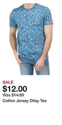 TJ Maxx Cotton jersey ditsy tee offer
