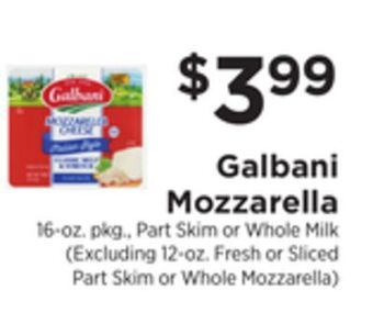 ShopRite Mozzarella offer