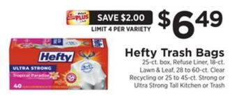 ShopRite Trash bags offer