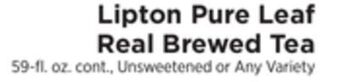 ShopRite Pure leaf real brewed tea offer