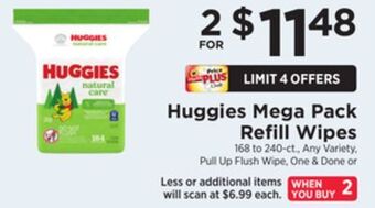 ShopRite Mega pack refill wipes offer
