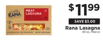 ShopRite Lasagna offer