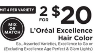 ShopRite Excellence hair color offer