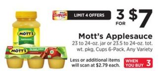 ShopRite Applesauce offer