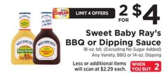 ShopRite Bbq or dipping sauce offer