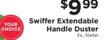 ShopRite Extendable handle duster offer
