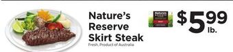 ShopRite Skirt steak offer