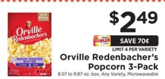 ShopRite Popcorn 3-pack offer