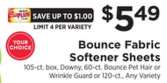 ShopRite Fabric softener sheets offer