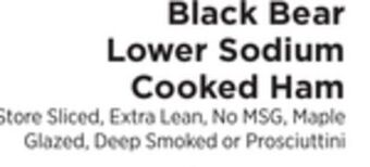 ShopRite Lower sodium cooked ham offer