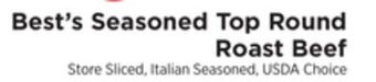 ShopRite Seasoned top round roast beef offer