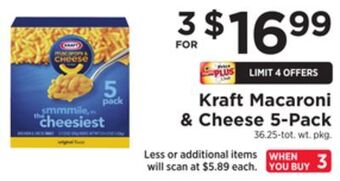 ShopRite Macaroni & cheese 5-pack offer