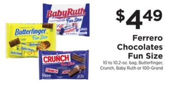 ShopRite Chocolates fun size offer