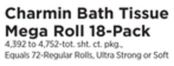 ShopRite Bath tissue mega roll 18-pack offer