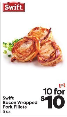 Weis Markets Swift bacon wrapped pork fillets offer