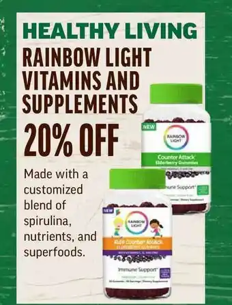 Central Market Rainbow Light Vitamins And Supplements Healthy Living offer