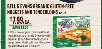Central Market Bell & Evans Organic Gluten-free Nuggets And Tenderloins offer