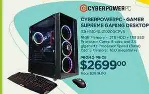 Cyberpowerpc - Gamer Supreme Gaming Desktop