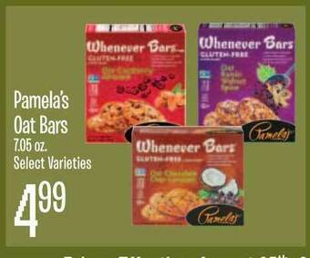 Jewel-Osco Pamela's Oat Bars offer