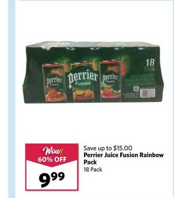 Grocery Outlet Perrier Juice Fusion Rainbow Pack offer